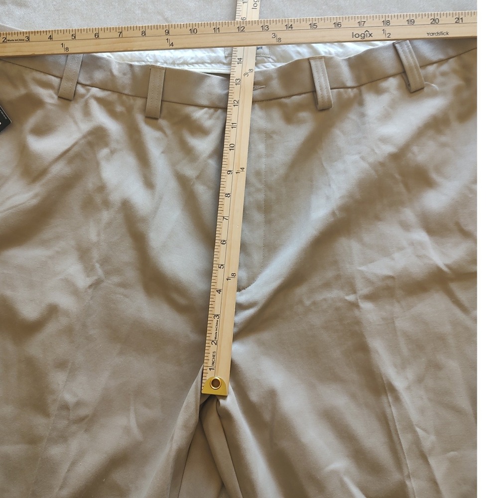 St Johns Bay Mens Worry Free‎ Relaxed Fit Flat Front Khaki Pants 50x29 New